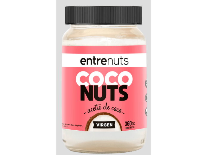 Aceite de coco virgen Entrenuts x 360cc