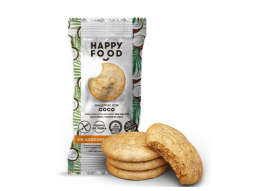 GALLETAS COCO x44GR - HAPPY FOOD