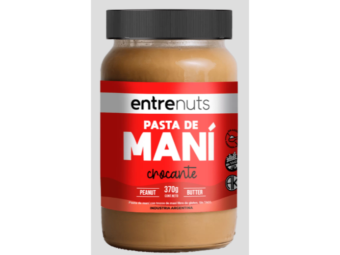 Pasta de mani Entrenuts Crocante x 370 gr