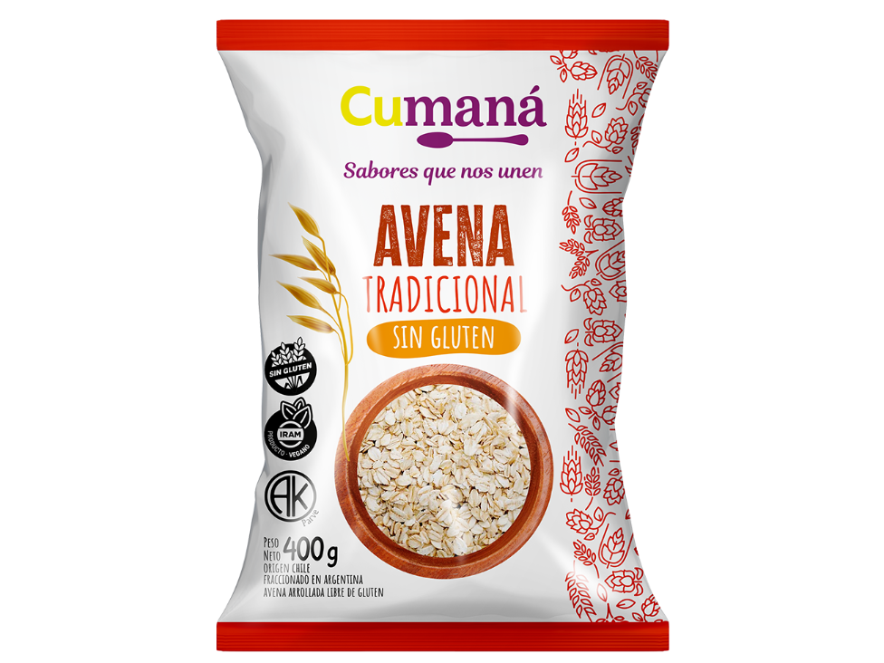 Avena tradicional sin gluten x400gr "CUMANÁ"