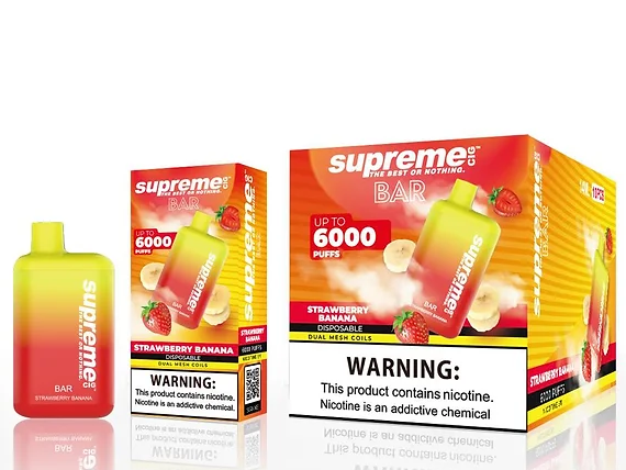 Supreme Bar - Strawberry banana 6000 puff