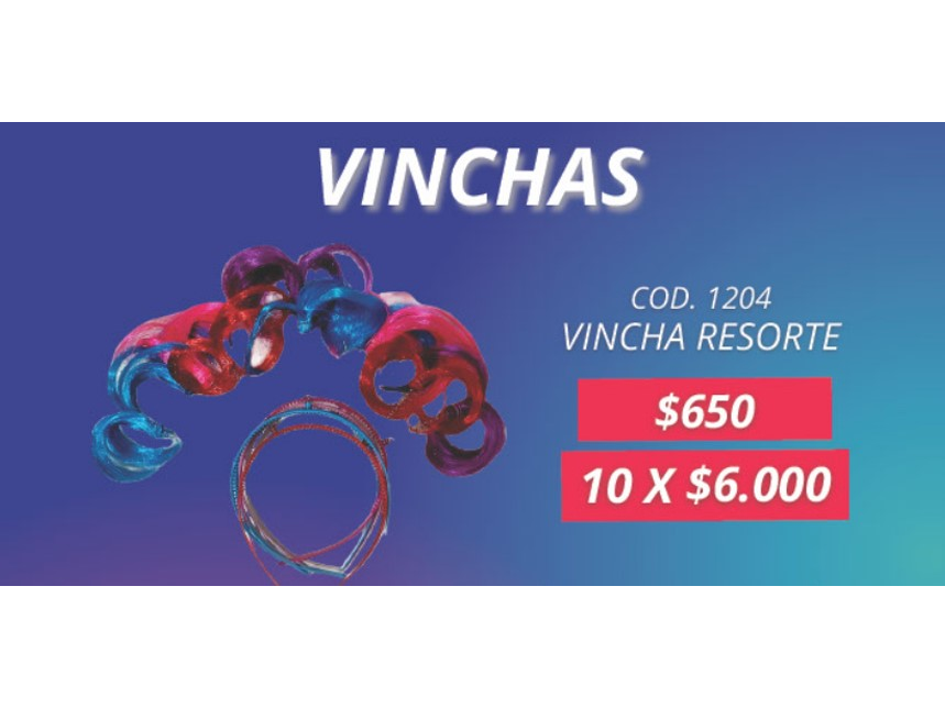VINCHA RESORTE POR UNIDAD