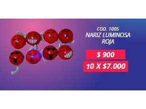 NARIZ LUMINOSA POR UNIDAD
