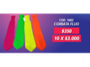 CORBATA FLUO POR UNIDAD