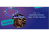 VINCHA CORONA TIARA PLUMITAS LED POR 10 UNIDADES