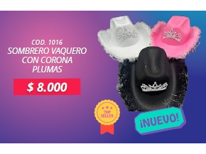 VAQUERO CORONA PLUMAS