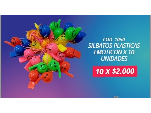 SILBATOS POR 10 UNIDADES