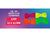 MOÑO FLUO ESTAMPADO POR UNIDAD