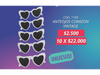 ANTEOJOS CORAZON VINTAGE POR 10 UNIDADES