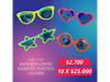 Anteojos Lentes Gigantes Plástico Colores