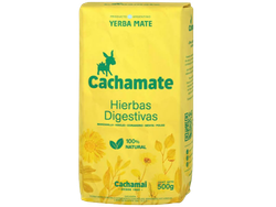 Yerba Mate CACHAMATE hierbas digestivas AMARILLA x 500g