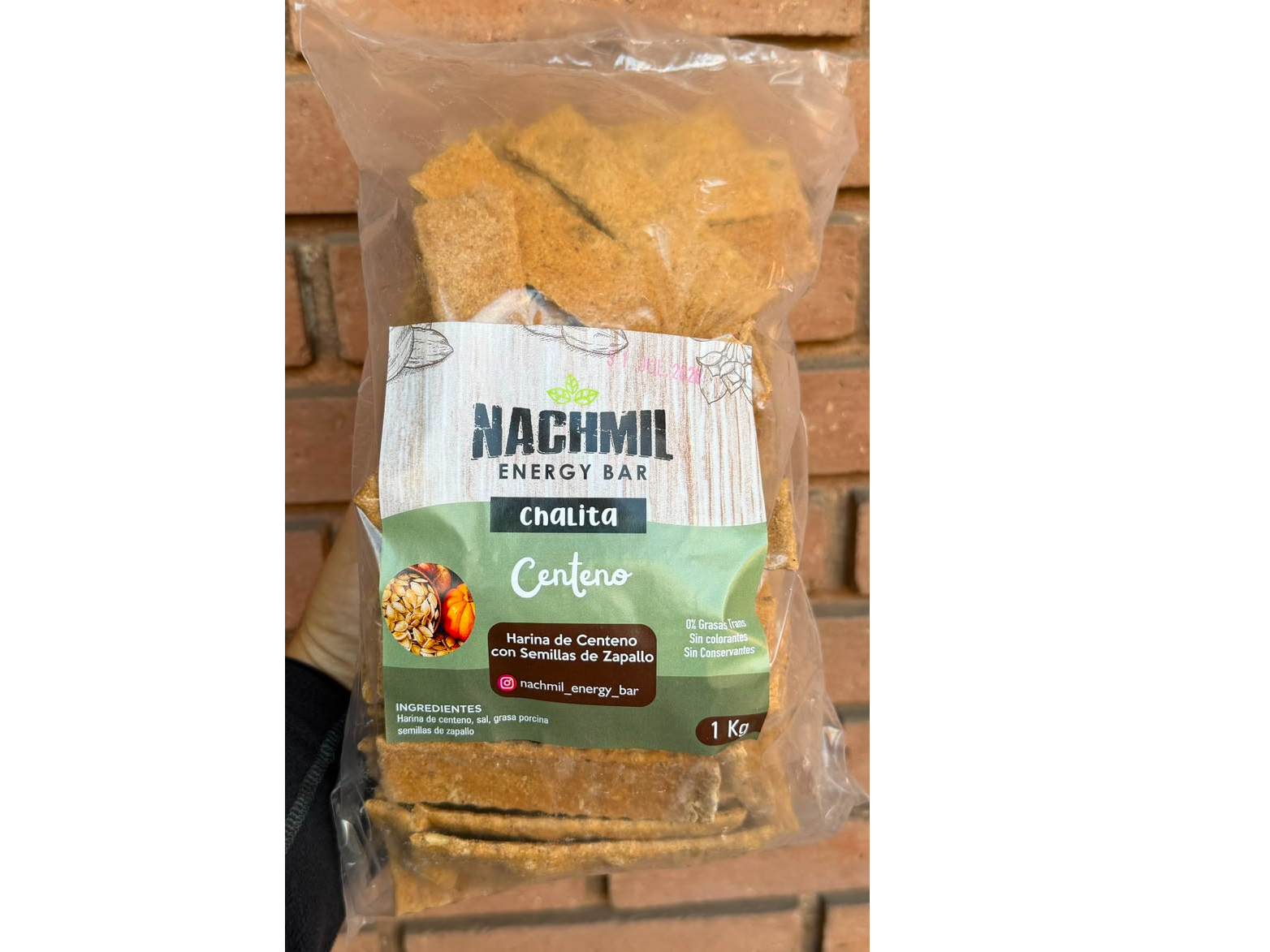 Chalitas de centeno con semillas de zapallo x1kg