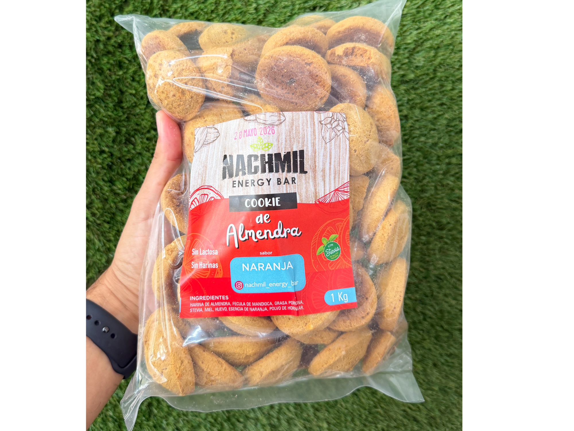 Galletas de Almendra sabor naranja endulzada con miel y stevia x1kg