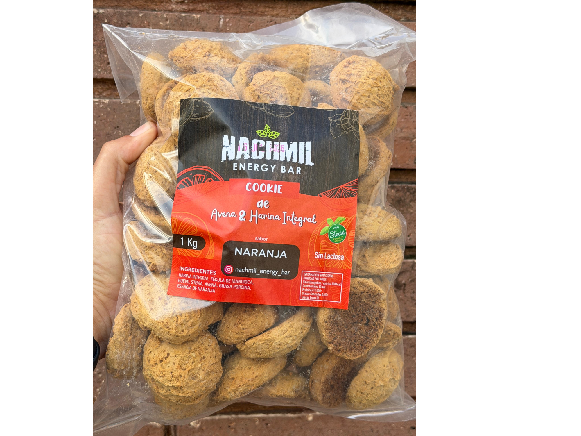 Galletas de harina integral sabor naranja x1kg