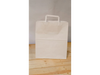 Bolsa blanca con asa chata 30*26*17 cm