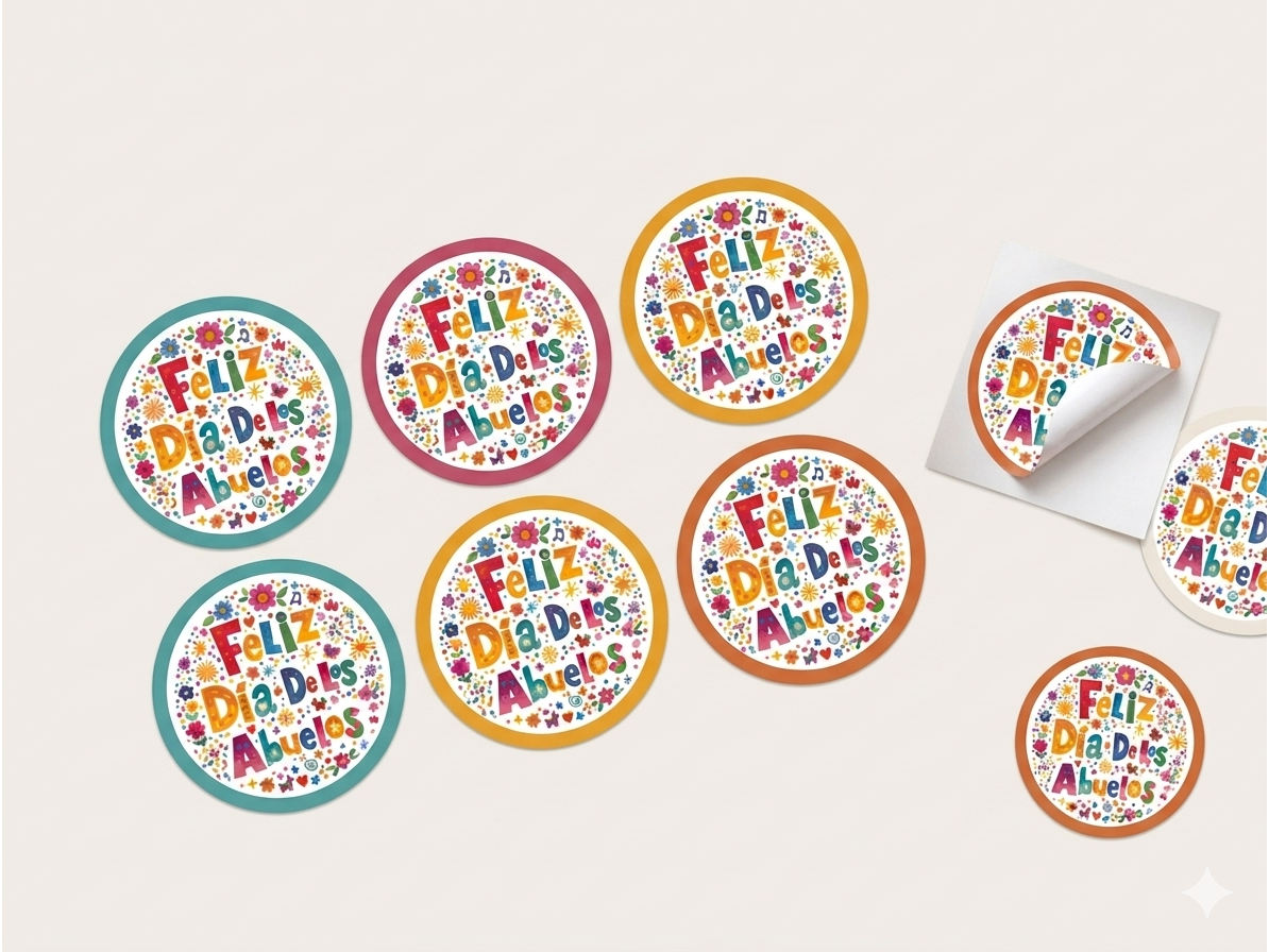 STICKER REDONDO 4,5 CM