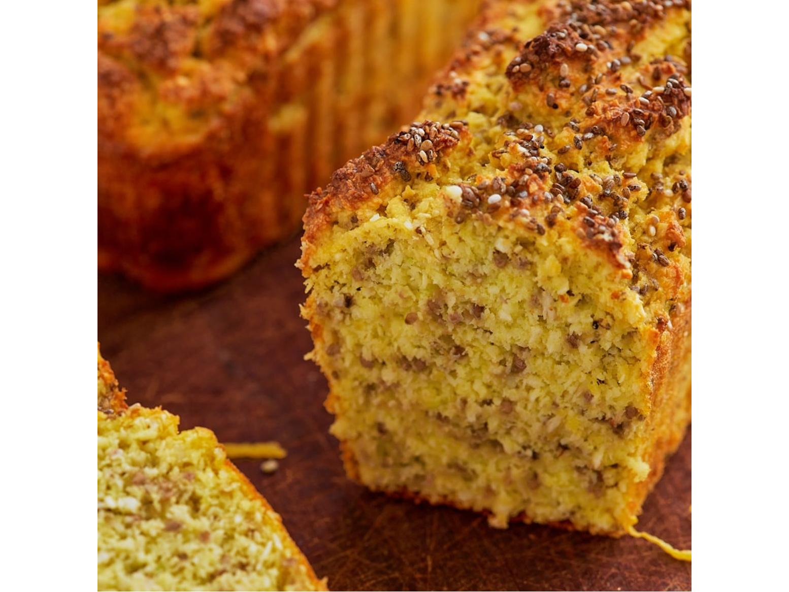 Budin de limon y chia SIN TACC