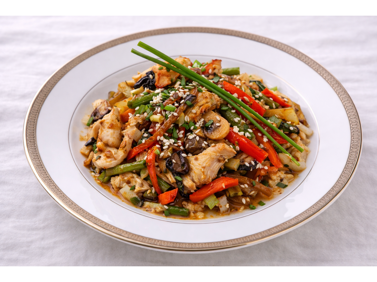 Chop suey de pollo KETO