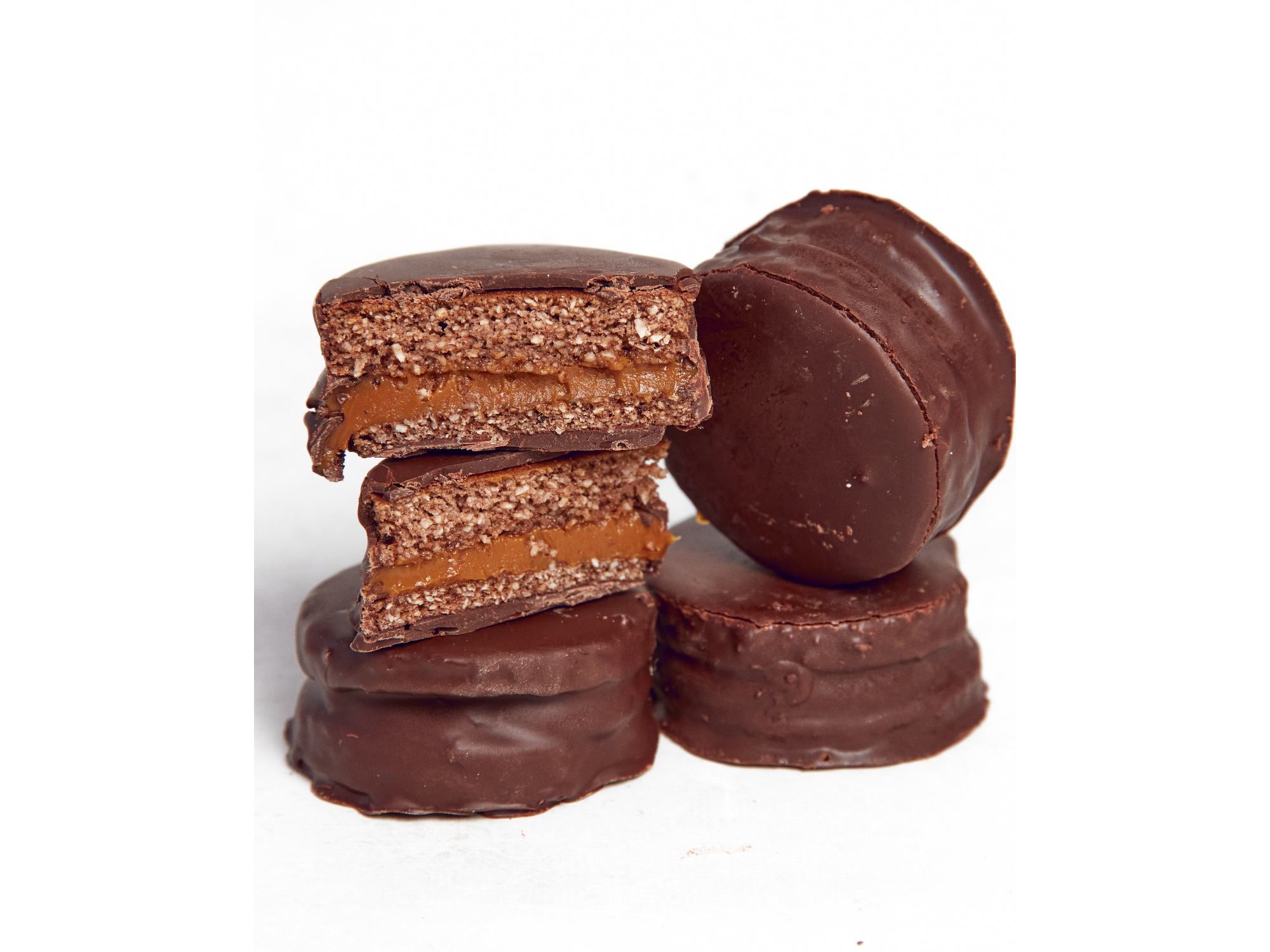 Alfajor de cocolate y almendras SIN TACC