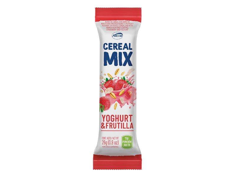 Cereal mix yogur frutilla