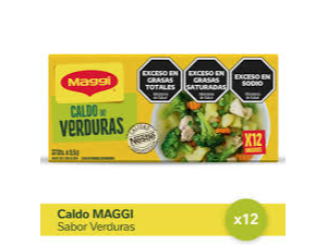 Caldo Maggi verduras 12 unidades