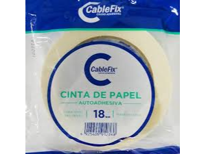 Cinta de papel  18 mm x 40 mts