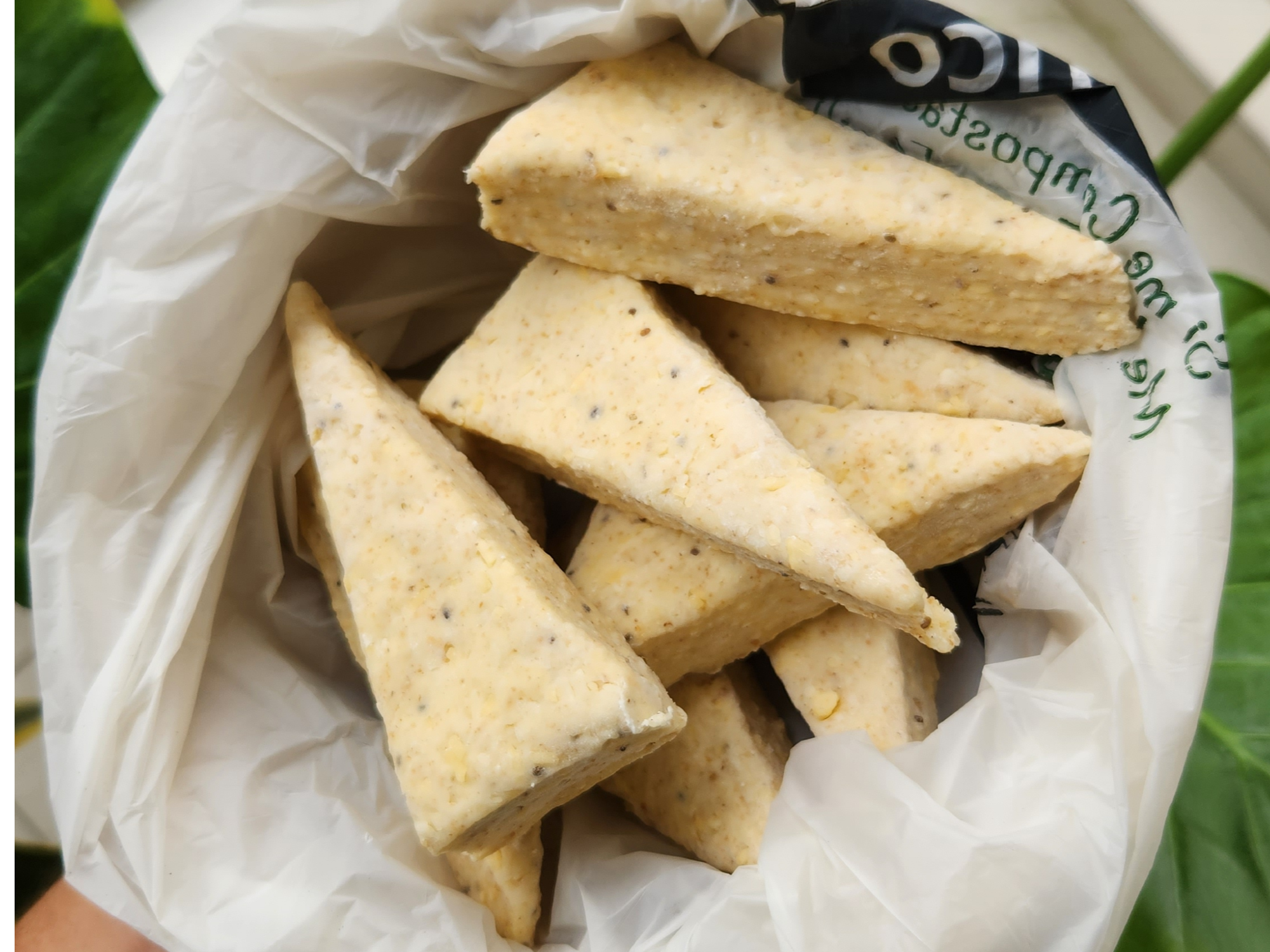 Scones de queso congelados