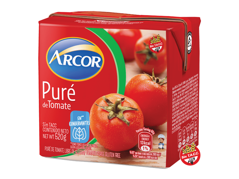 Puré de tomate Arcor