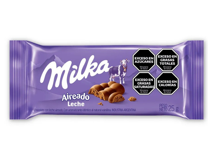Milka Aireado Leche 25g