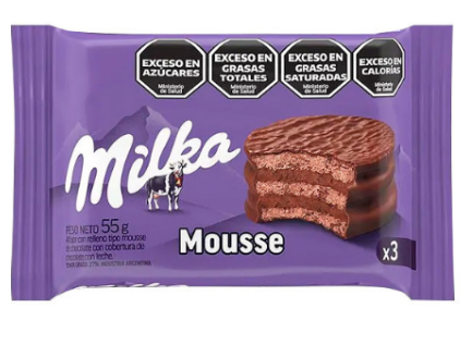 Alfajor Milka Mousse triple
