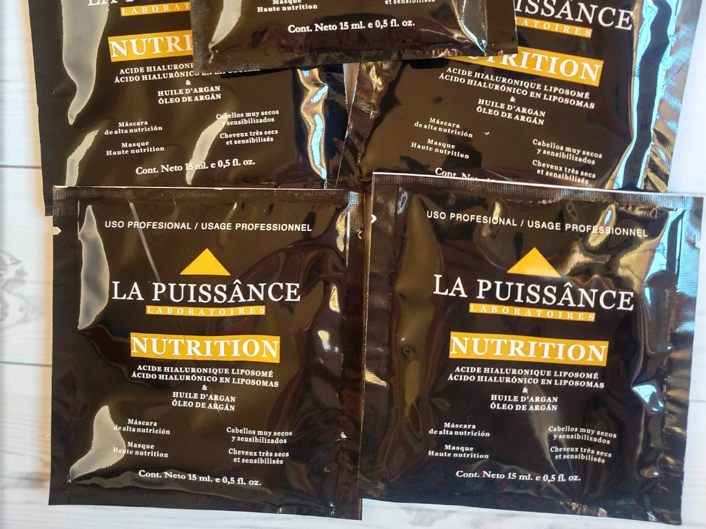 Máscara con Argán y Ácido Hialurónico La Puissânce - Alta Nutrición ( Sachet 15ml)