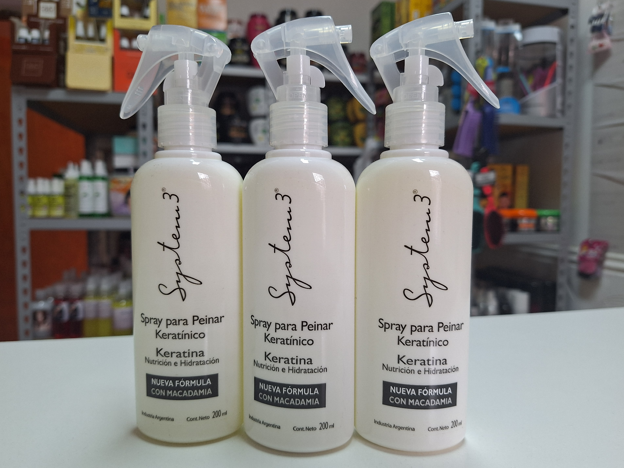 Spray para peinar Keratínico con Macadamia System 3 (200ml)