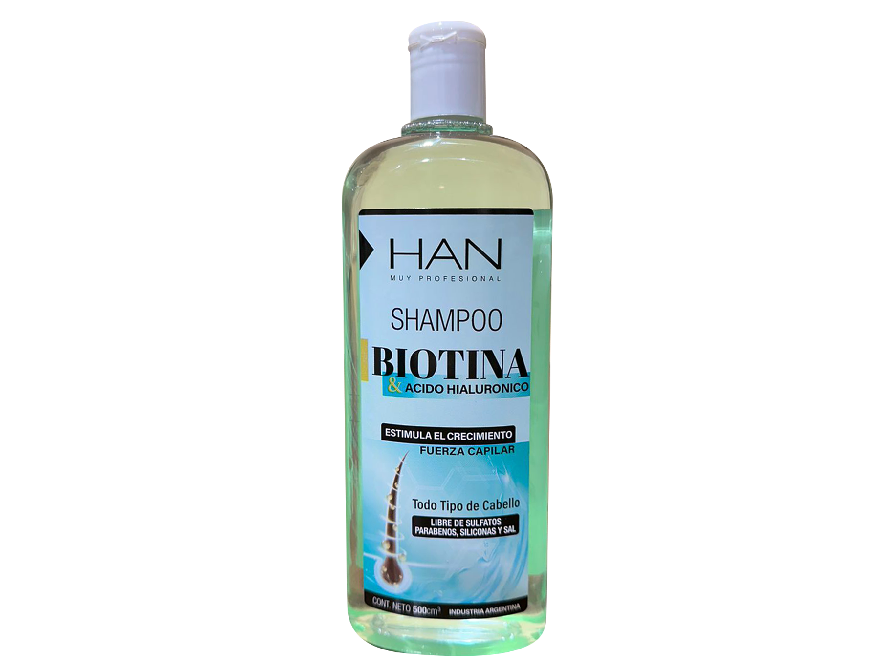 Shampoo Biotina y Ácido Hialurónico HAN (500cc)