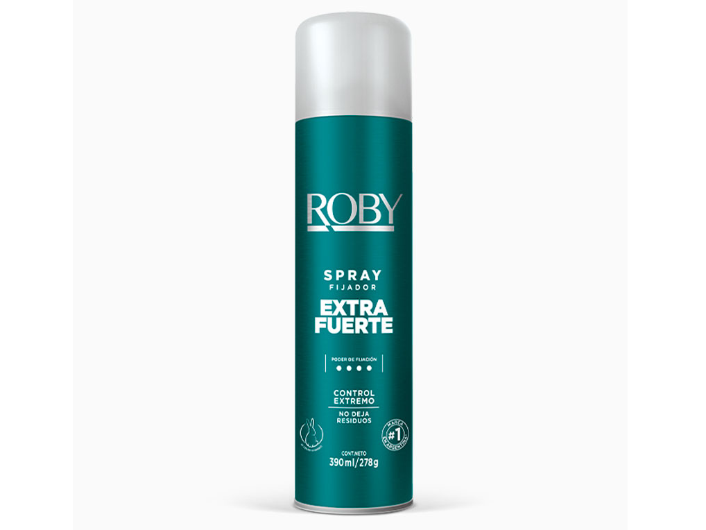 Spray Fijador Extra Fuerte Roby