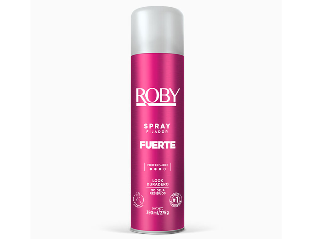 Spray Fijador Fuerte Roby