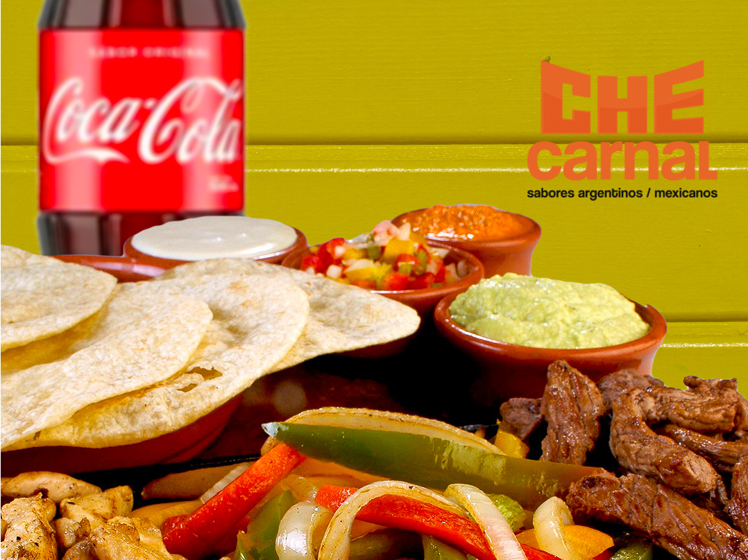 FAJITAS CHINGONAS MIXTAS + GASEOSA 1.5LTS