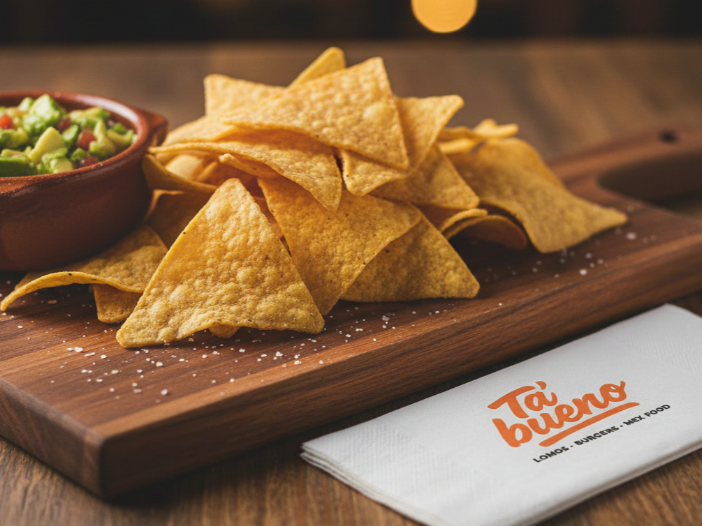 Nachos con guacamole