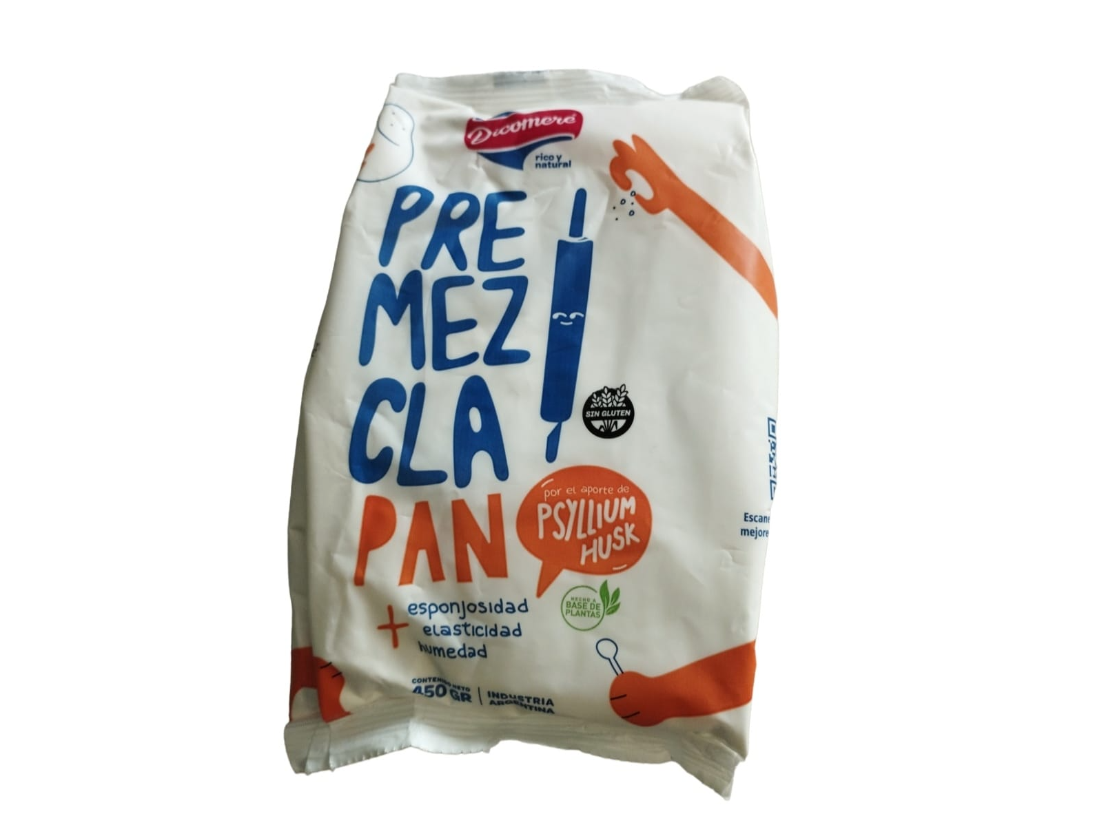 Premezcla para pan SIN GLUTEN x450g Dicomeré