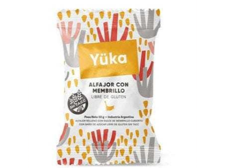Alfajor Yüka de membrillo glaseado