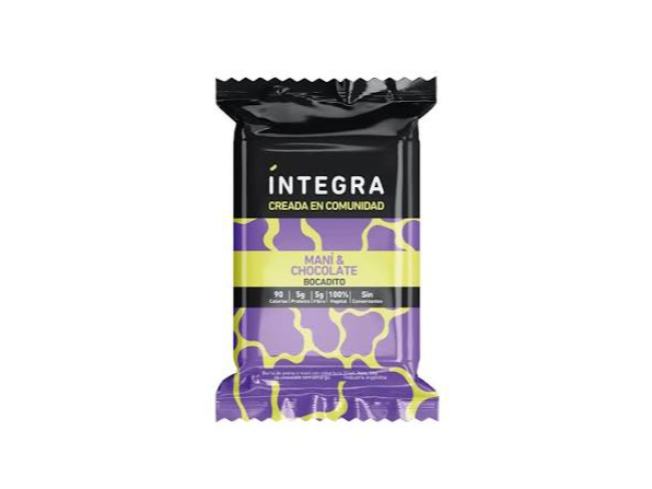 Bocadito Íntegra Maní y chocolate