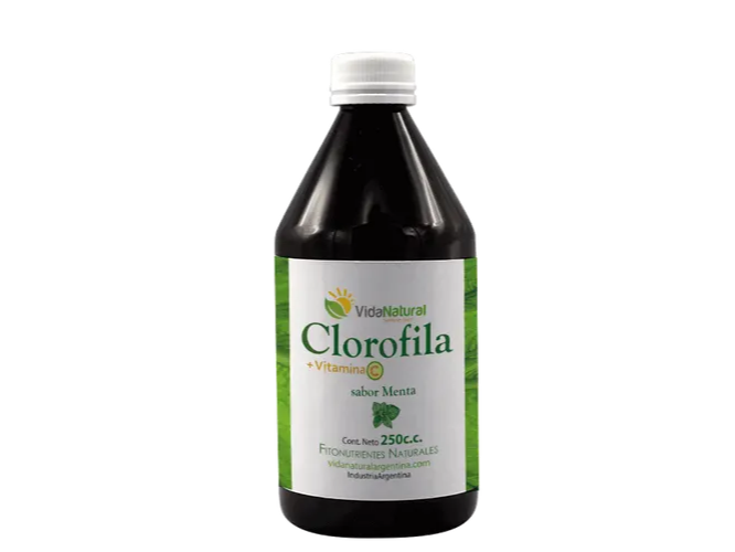 Clorofila + Vitamina C (Sabor menbta) x250 c.c.