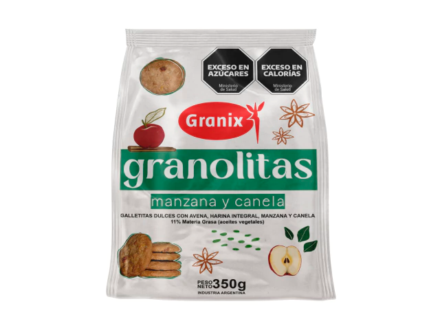 Galletas Granolitas x150g Manzana y Canela