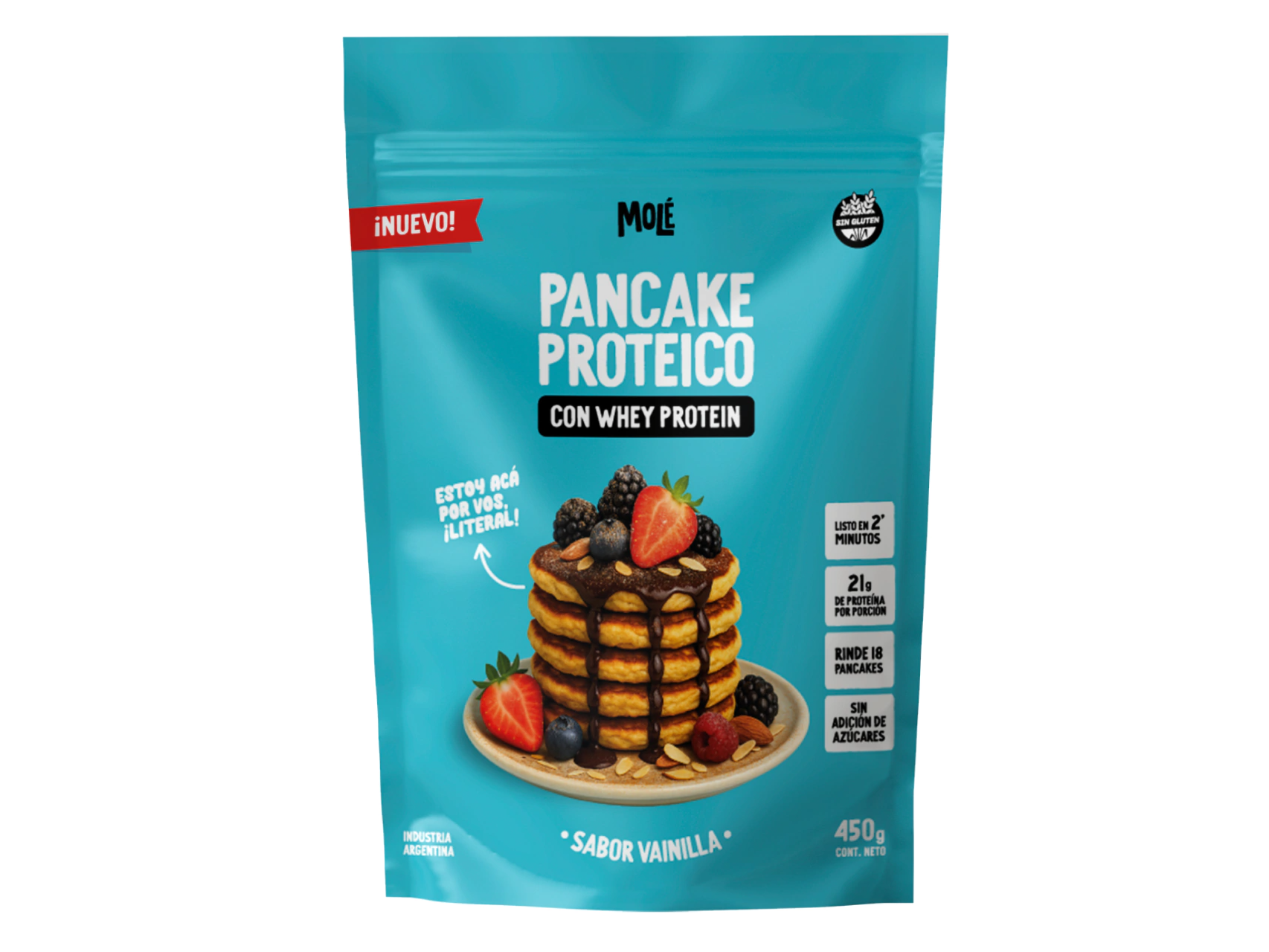 Premezcla para panqueques proteicos Molé