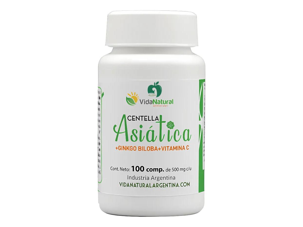Centella Asiática + Ginkgo + Vitamina C x100 comprimidos