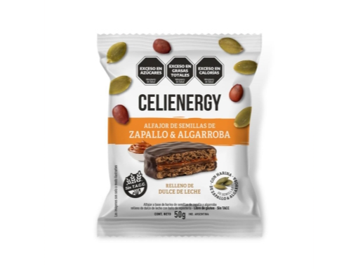 Alfajor con harina de zapallo y algarroba