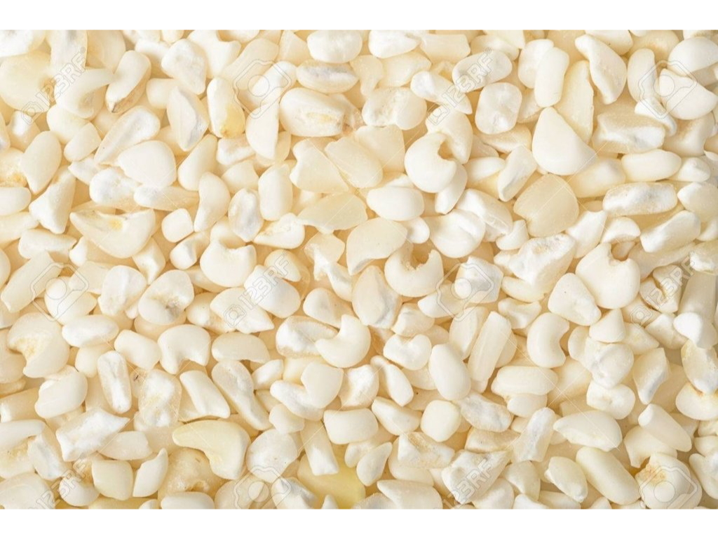 Maíz partido blanco