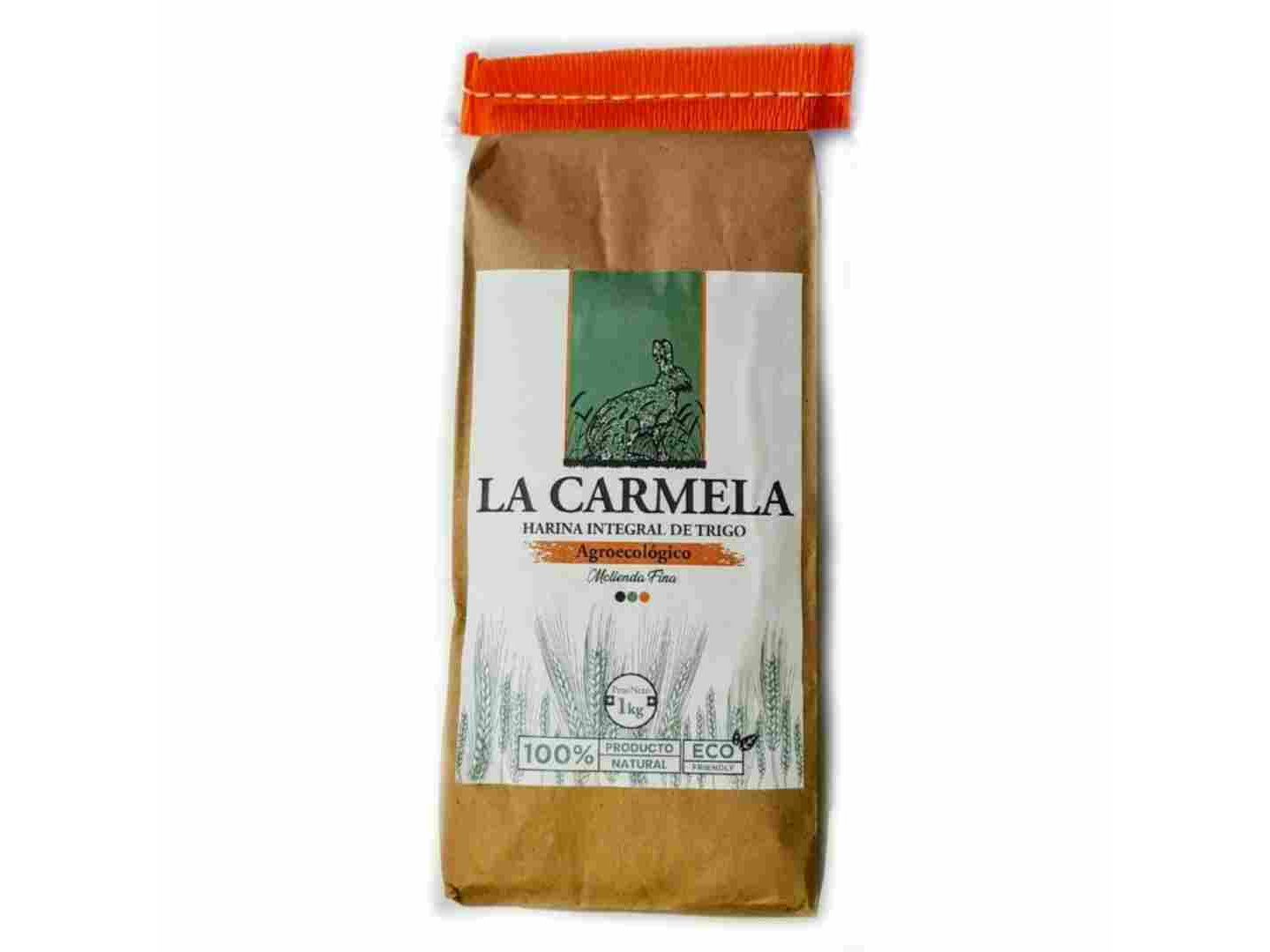 Harina integral de trigo agroecológico x1kg La Carmela