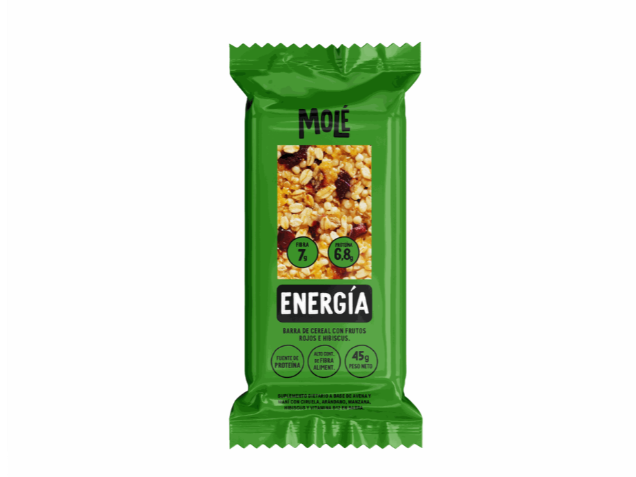 Barra de cereal Mole Energía