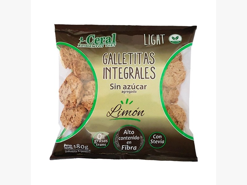 Galletas integrales de limón x 180G