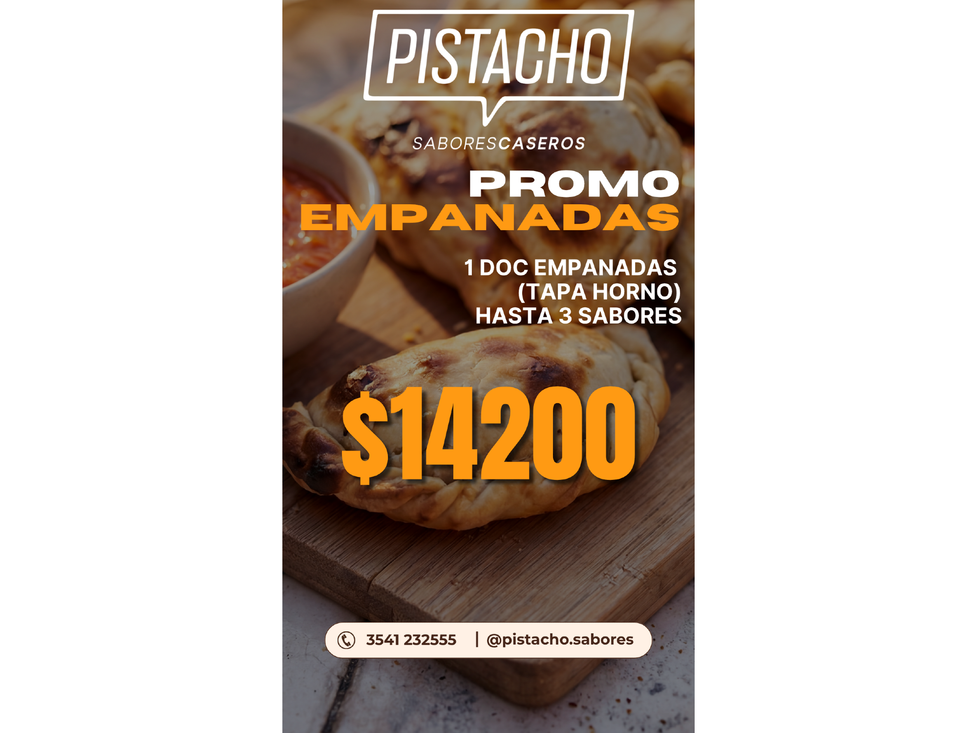 Doc Empanadas CHICAS de Pistacho Sabores Caseros